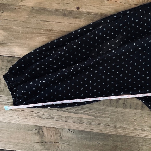 Express: Black Sheer Dress w/ White Speckle Design - Picture 11 of 14